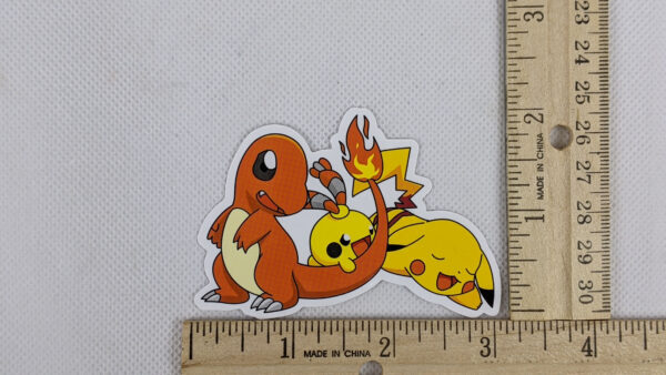 Charmander & Pikachu Vinyl Pokemon Sticker