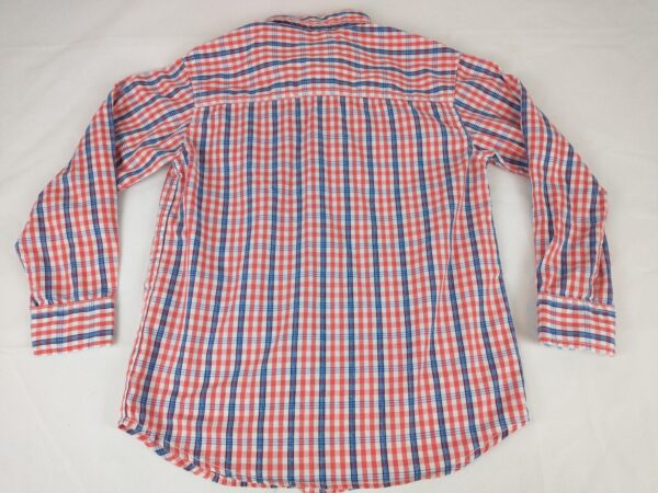 Boys IZOD Plaid Size M (6/7) Long Sleeve Button Up Shirt - Image 2