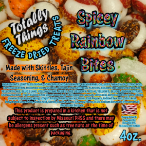 Totally Things Freeze Dried Spicy Rainbow Bites, Freeze Dried Spicey Skittles, Elevated STL, Totally Things