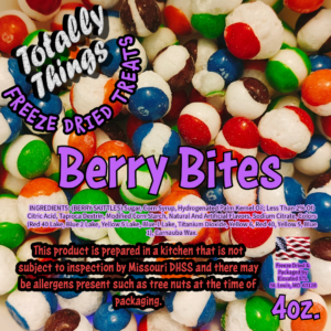 Totally Things Berry Bites, Freeze Dried, STL, Freeze Dried Skittles