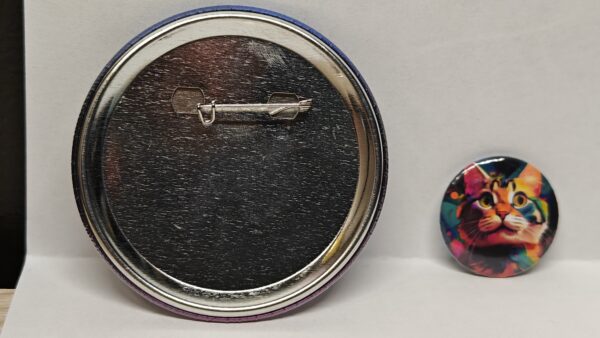 Totally Things Cat 3 Inch Button, STL, Elevated STL, Cat Designs