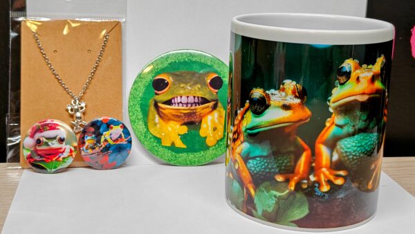 Totally Things Custom Frog Mug Gift Set, Frogs. Frog mug