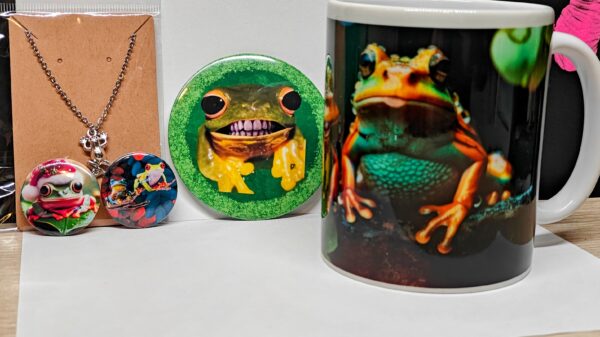 Totally Things Custom Frog Mug Gift Set, Frogs. Frog mug