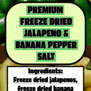 BoatToad's Premium Freeze Dried Jalapeno & Banana Pepper Salt, STL, Spice Blends, Seasoning, ElevatedSTL, Elevated STL, St. Louis, Elevated Taste